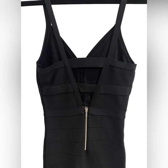 bebe - Black Bandage Bodycon Little Black Dress - Women’s Size XS - Picture 8 of 10